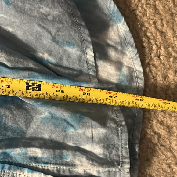 Anthropologie Pilcro & The Letterpress Tie Dye Button Up Ikat Cotton Blouse SZ M - Picture 7 of 9